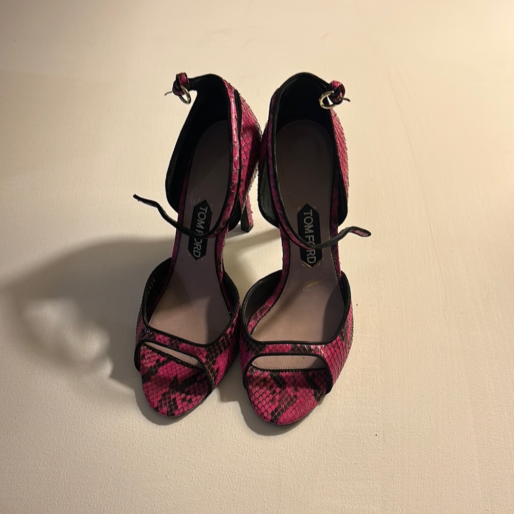 Tom Ford snakeskin heels.